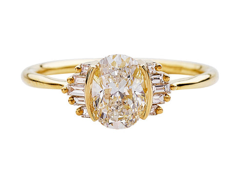 Oval Diamond Solitaire Engagement Ring