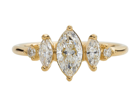 Vintage-Inspired Diamond "Gabby" Wedding Band