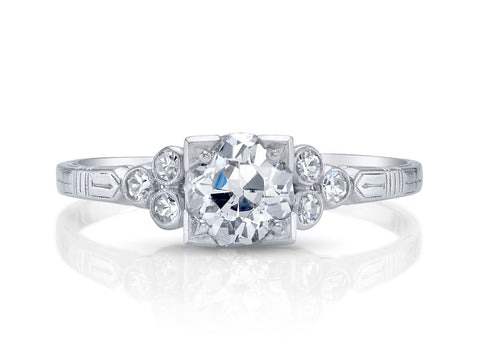 Vintage-Inspired Diamond "Gabby" Wedding Band