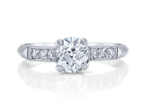 18K Rose Gold Tension-Bar Engagement Ring Mounting