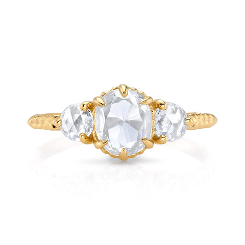 Vintage-Inspired Diamond "Gabby" Wedding Band
