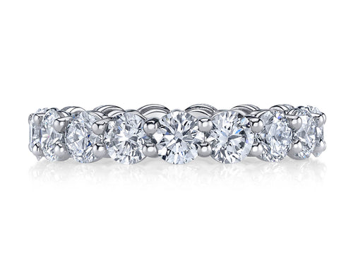 Round Brilliant Diamond Eternity Wedding Band