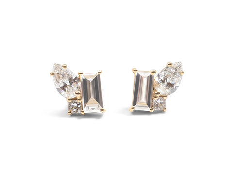 18K Rose Gold Tension-Bar Engagement Ring Mounting