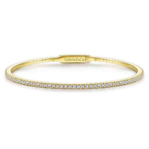 Round Brilliant Diamond Bracelet in 18K White Gold