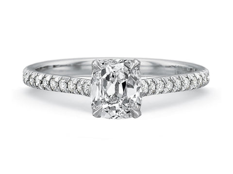 Vintage-Inspired Diamond "Gabby" Wedding Band