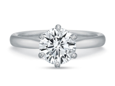 Oval Diamond Solitaire Engagement Ring