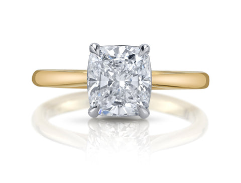 Emerald Cut Diamond Three-Stone Engagement Ring
