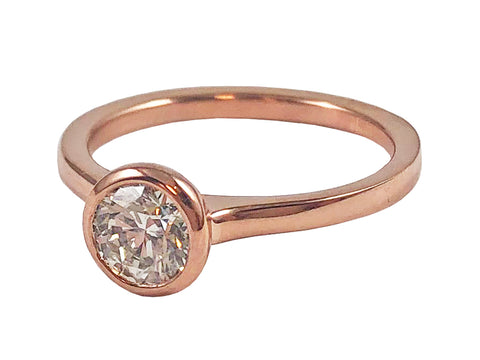 Three-Stone Round Brilliant Diamond Engagement Ring