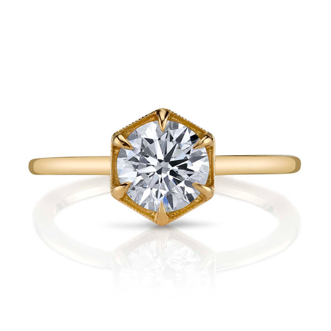 Vintage-Inspired Diamond "Gabby" Wedding Band