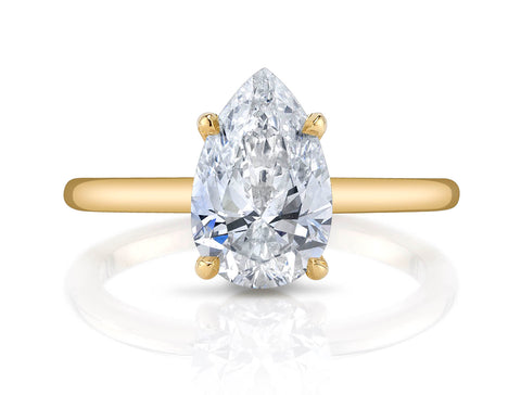Emerald Cut Diamond Three-Stone Engagement Ring