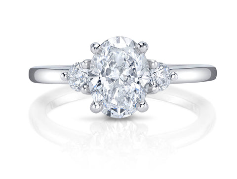 Oval Diamond Solitaire Engagement Ring