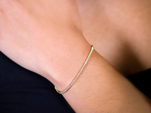 Round Brilliant Diamond Tennis Bracelet