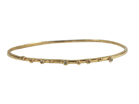 Round Brilliant Diamond Bracelet in 18K White Gold