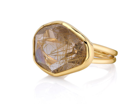 18K Rose Gold Tension-Bar Engagement Ring Mounting