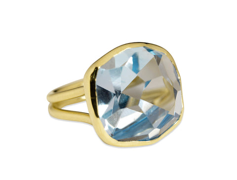 18K Rose Gold Tension-Bar Engagement Ring Mounting
