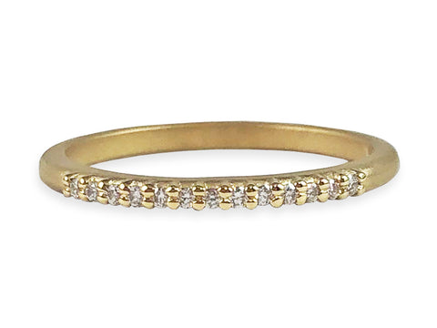 "Laurel" Wedding Band in 18K Yellow Gold