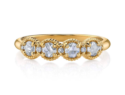 18K Rose Gold Tension-Bar Engagement Ring Mounting
