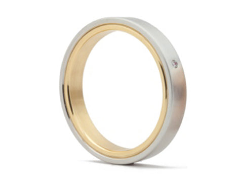 Platinum Tension-Bar Engagement Ring Mounting