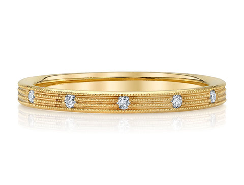 Three-Stone Round Brilliant Diamond Engagement Ring