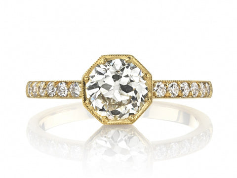 Vintage-Inspired Diamond "Gabby" Wedding Band
