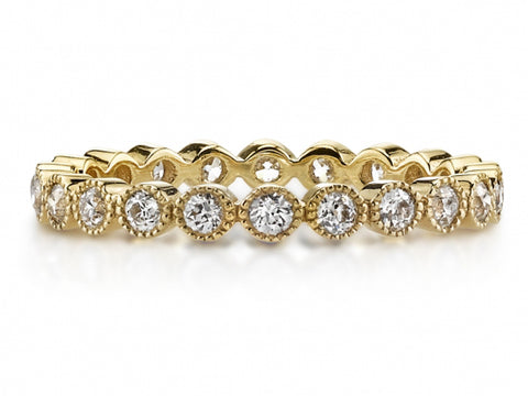 Diamond Eternity Wedding Band in Yellow Gold