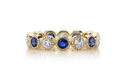 Vintage-Inspired Diamond "Gabby" Wedding Band