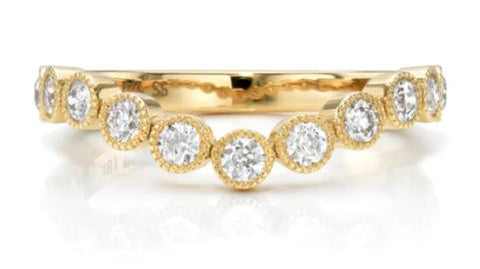18K Rose Gold Tension-Bar Engagement Ring Mounting