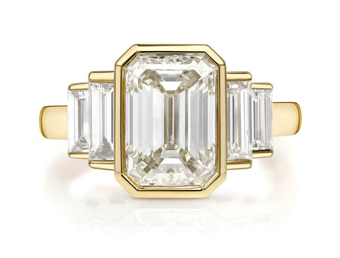 Antique Moval Diamond Engagement Ring