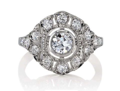 Vintage-Inspired Diamond "Gabby" Wedding Band
