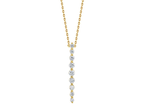 Rose Cut Diamond Flower Necklace in Platinum