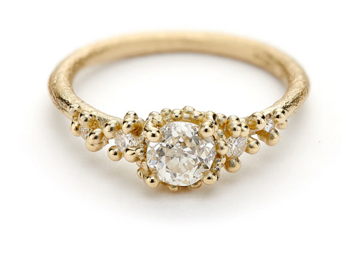 18K Rose Gold Tension-Bar Engagement Ring Mounting